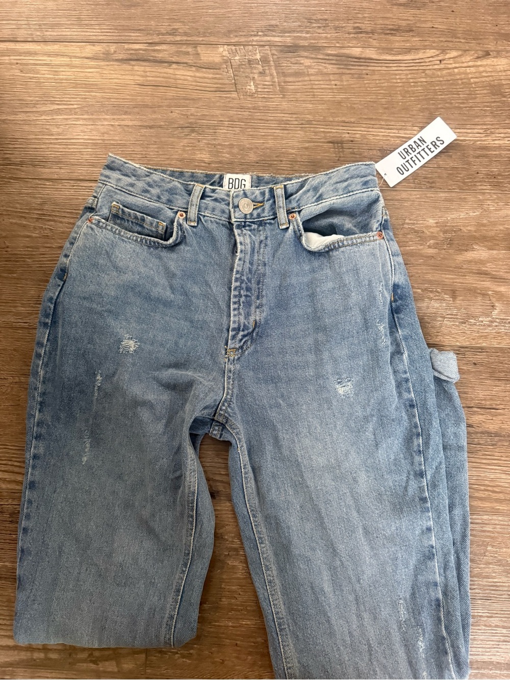 BDG Light Wash Relaxed Carpenter Jeans